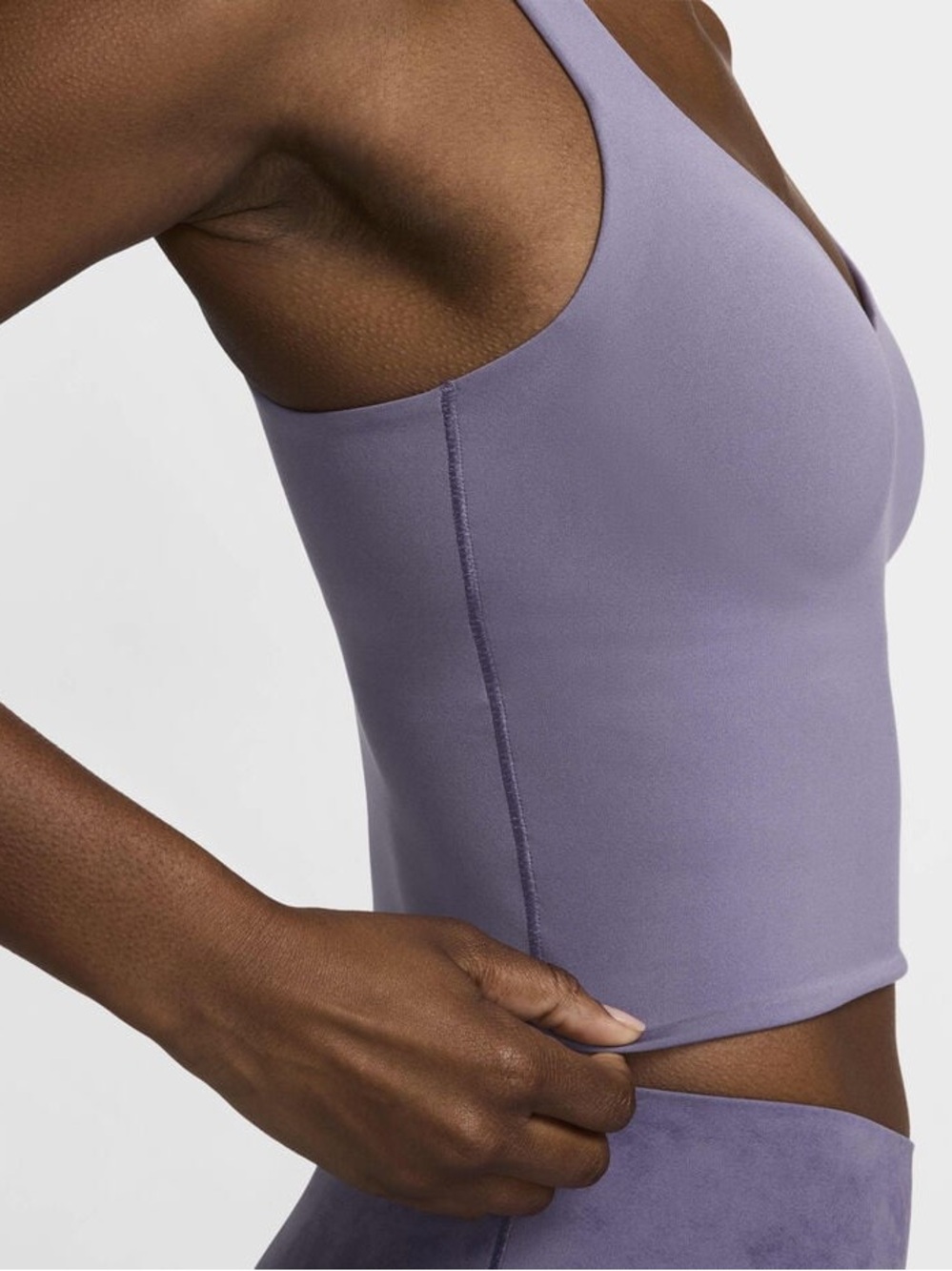 Nike Alate DRI-FIT Lavender Longline Sports Bra - Picture 7 of 9